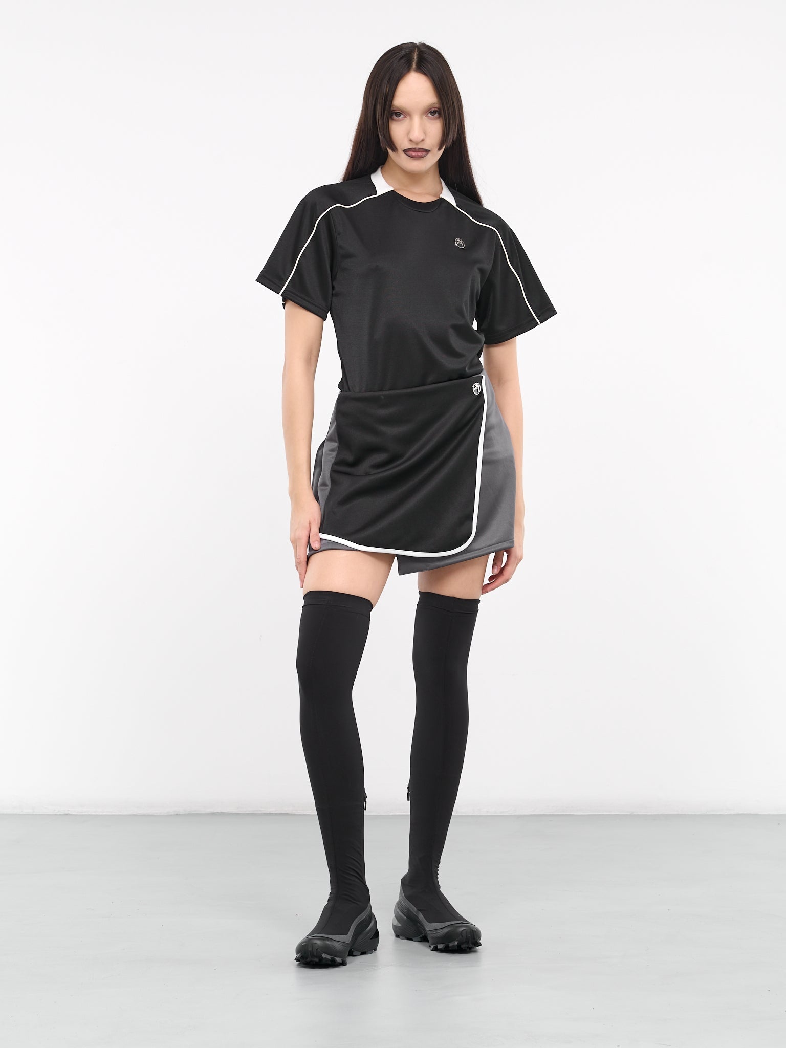 Pleated Track Mini Skirt - 6