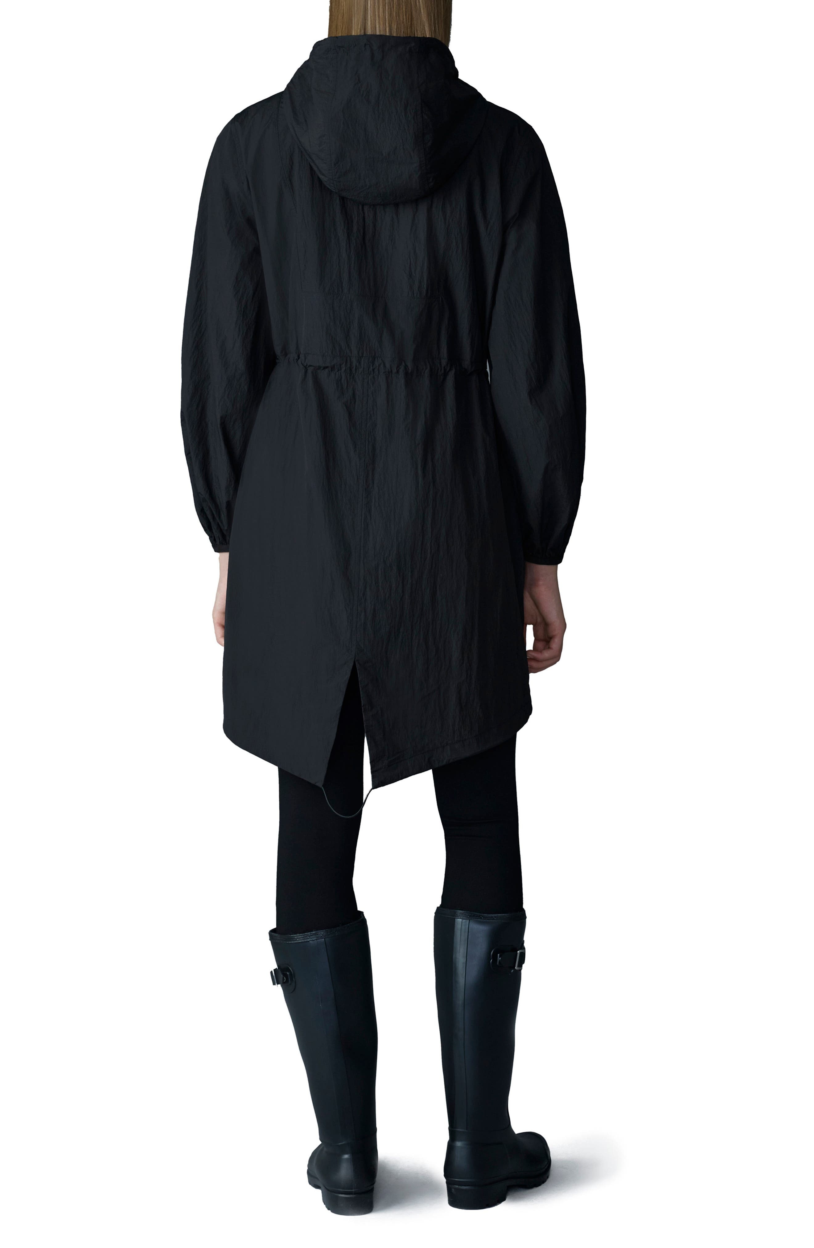 Mackage Alyster Packable Recycled Nylon Raincoat in Black at Nordstrom - 2