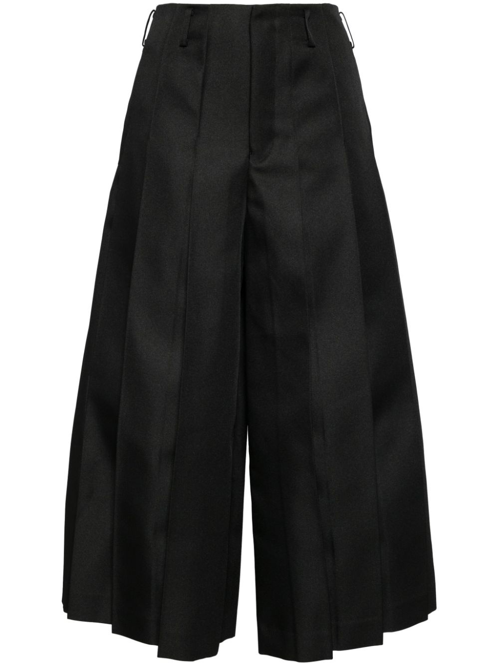 fully-pleated wide trouser - 1