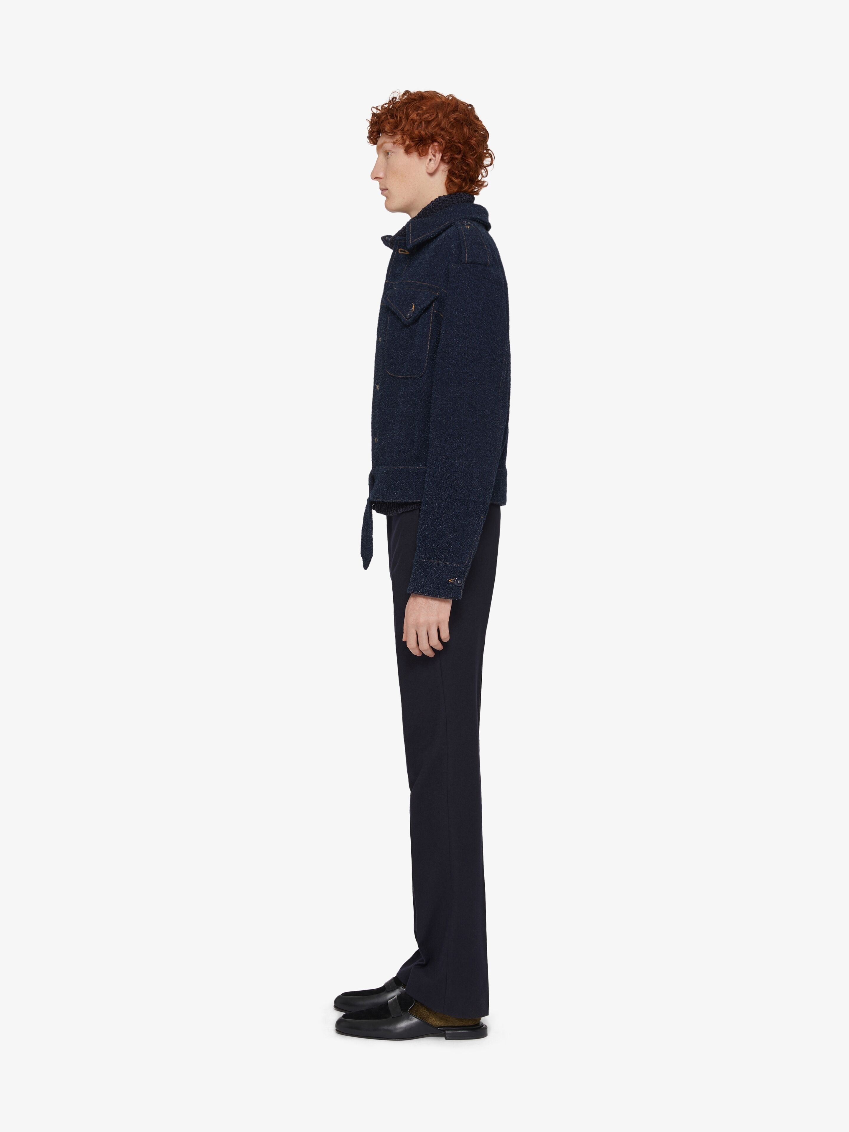 JACKET IN BOUCLE DENIM - 3