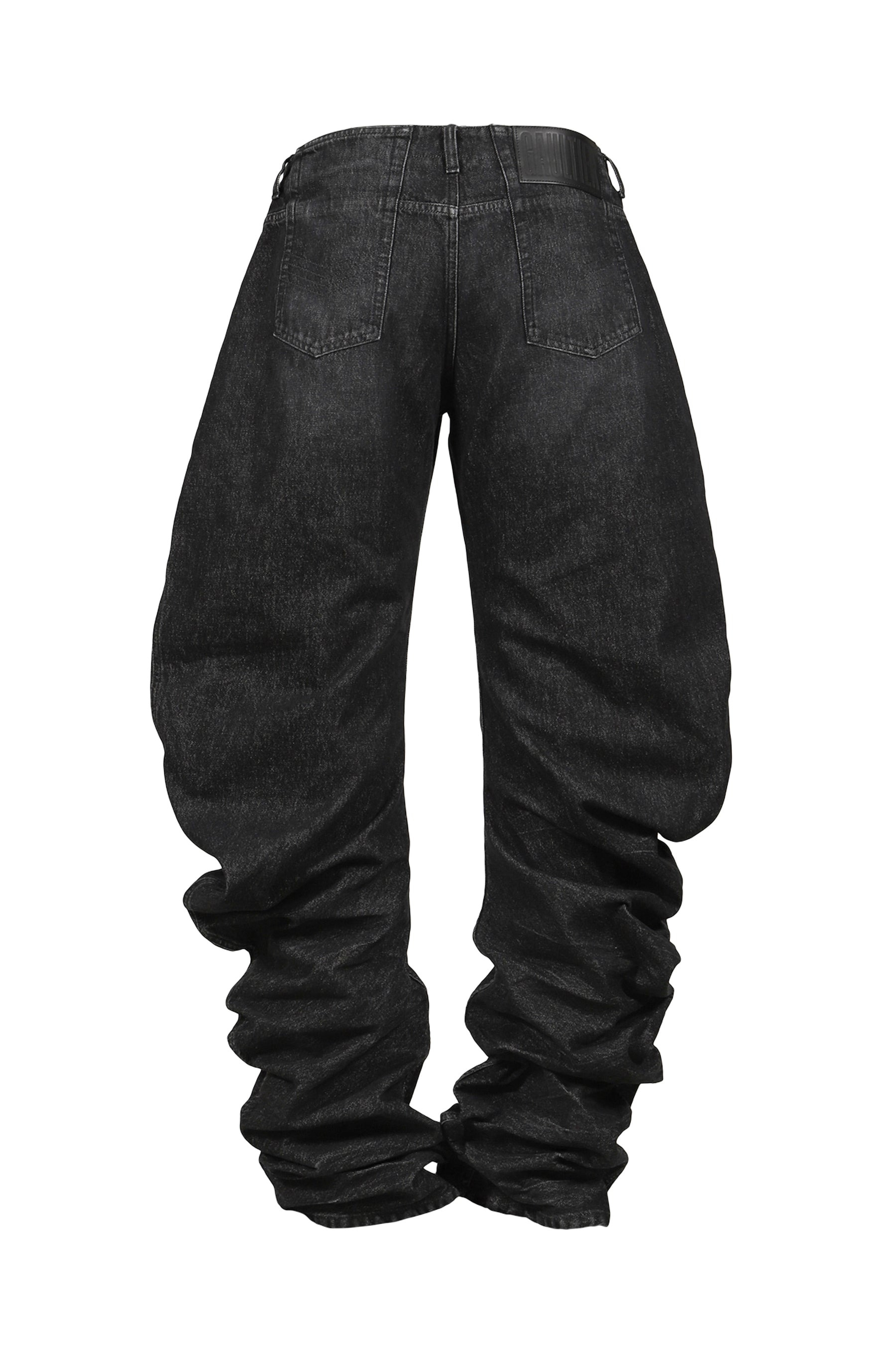 JEAN WITH OVERSIZED FIT / BLK - 2