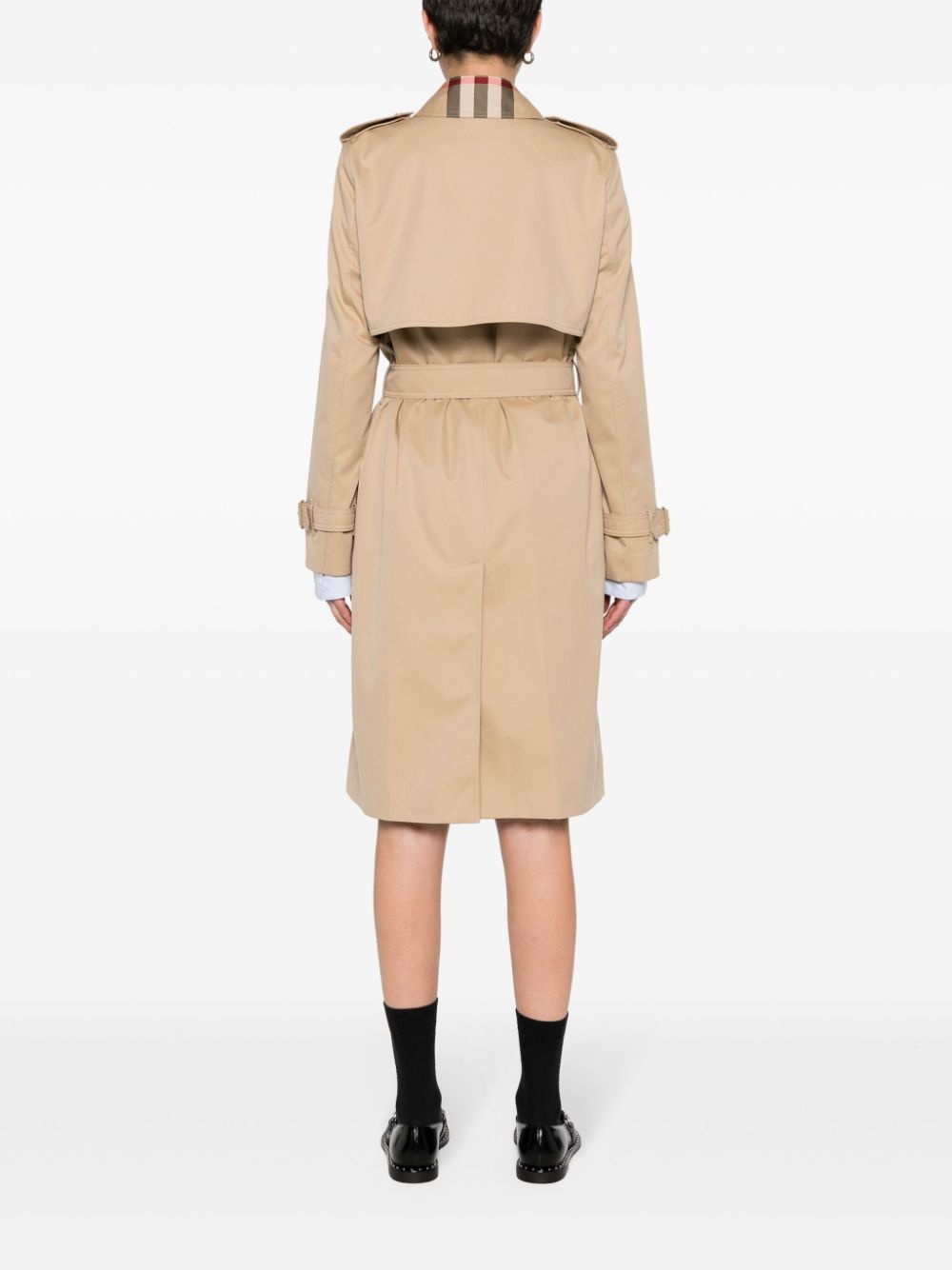 gabardine trench coat - 4