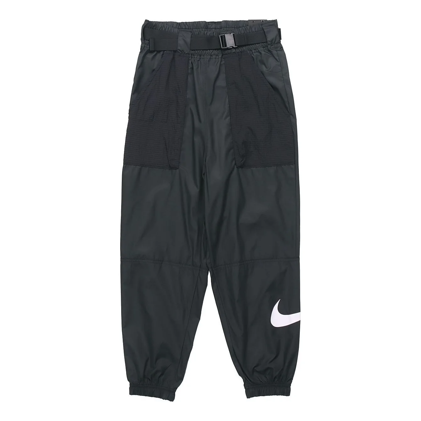 (WMNS) Nike Sportswear Swoosh Woven Casual Sports Long Pants Black CJ3777-010 - 1
