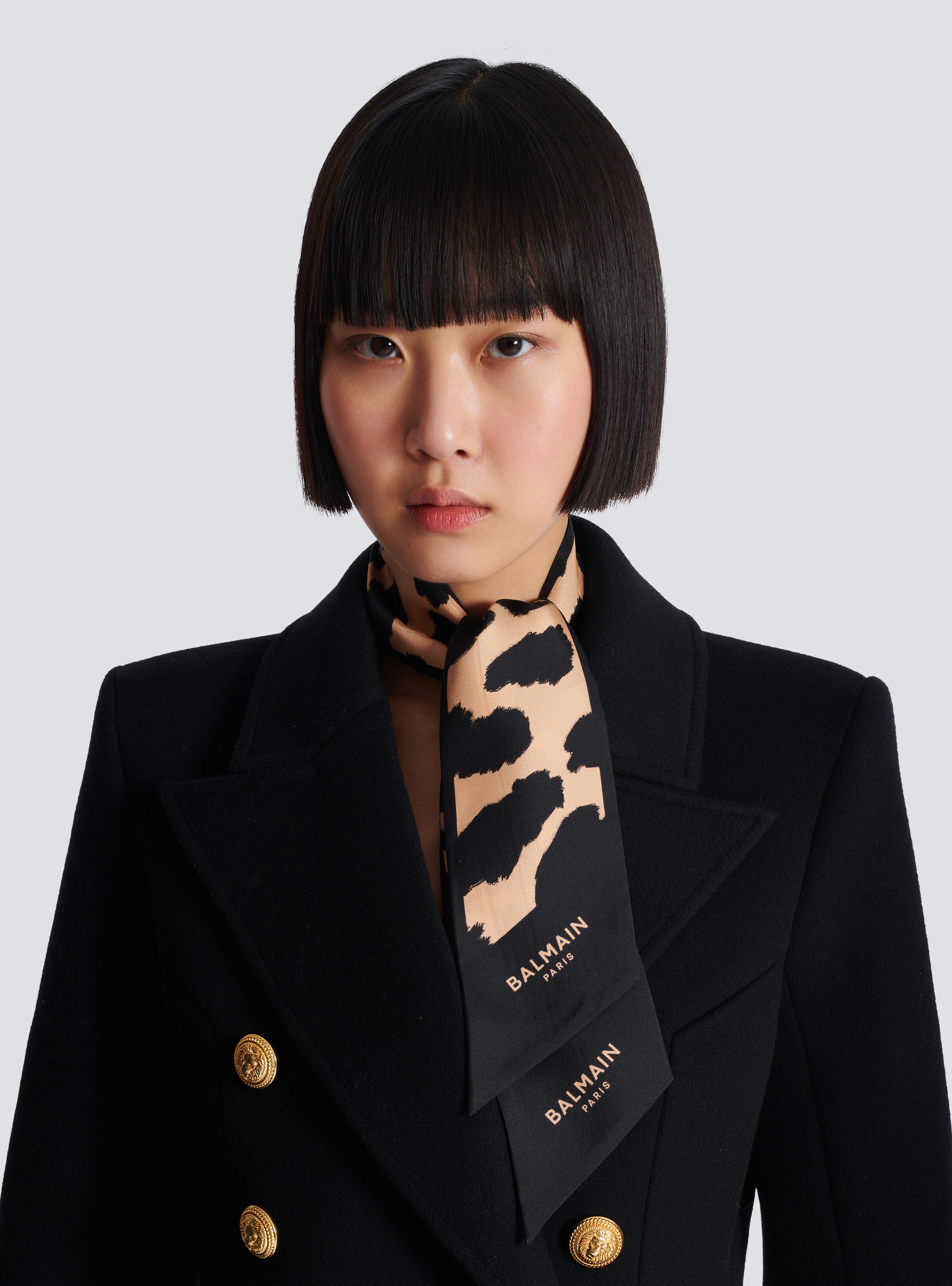 Leopard print silk bandana - 4