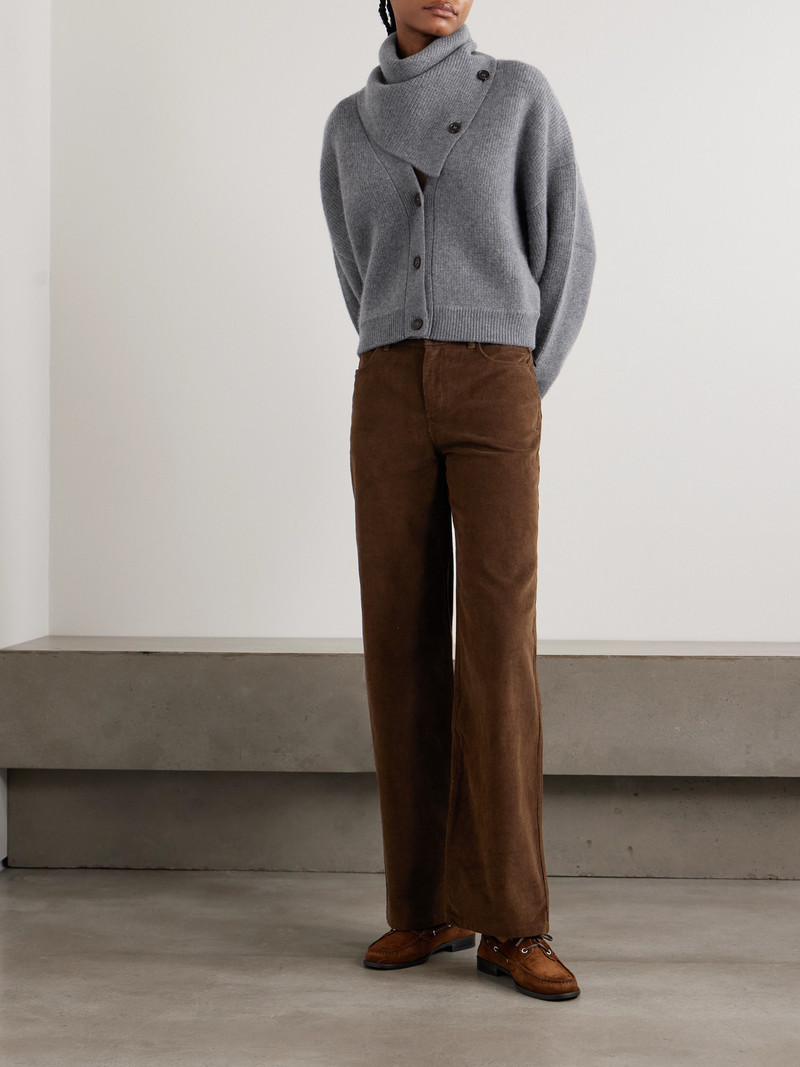 LE KASHA Vicence Cotton-corduroy Wide-leg Pants outlook