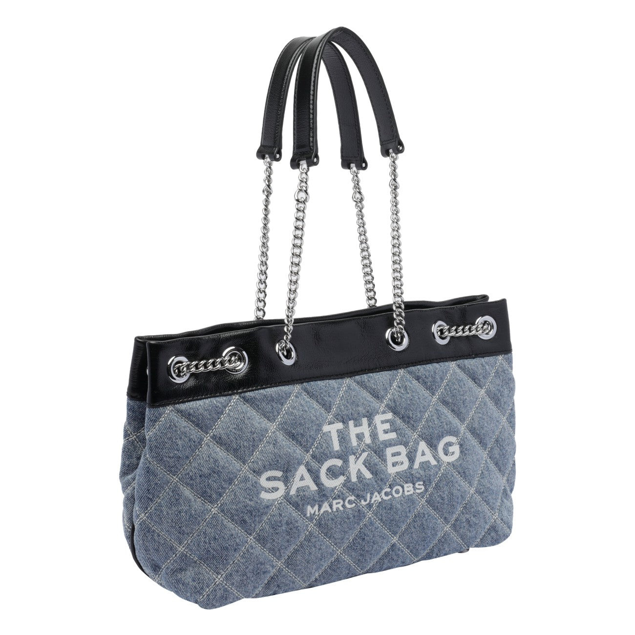 Marc Jacobs Women The Quilted Denim Chain Sack Bag - 2