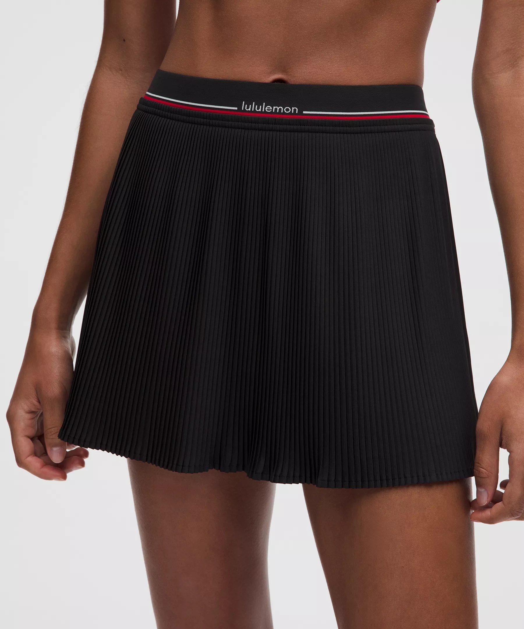 Logo-Waist Micro-Pleat Mid-Rise Tennis Skirt *Long - 4