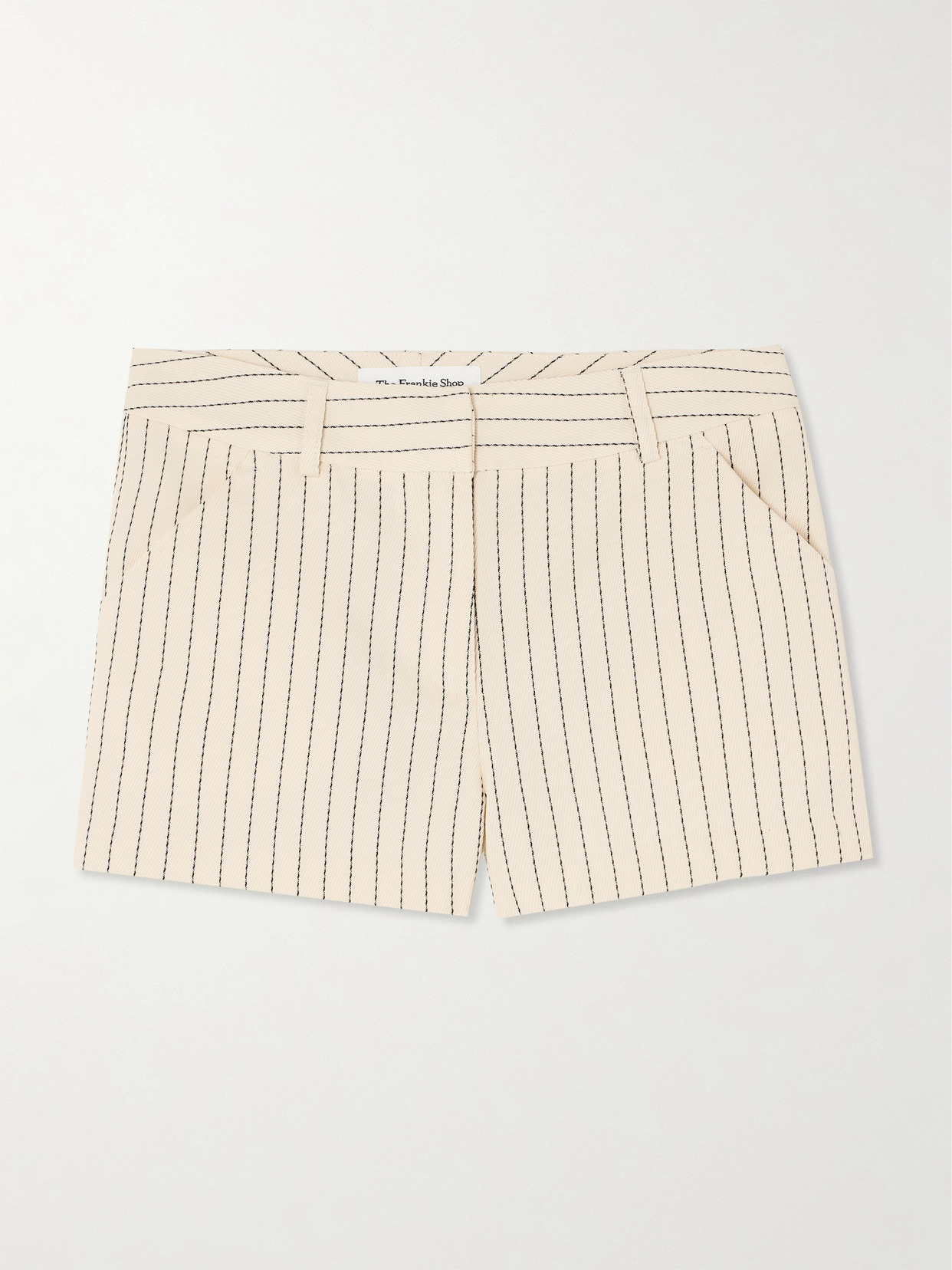 Kate Pinstriped Twill Shorts - 1
