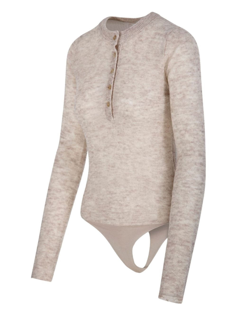 button-front long-sleeve bodysuit - 3