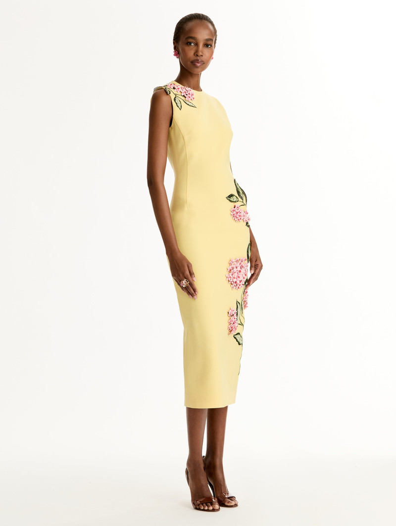 PORCELAIN FLOWER EMBROIDERED DRESS 3