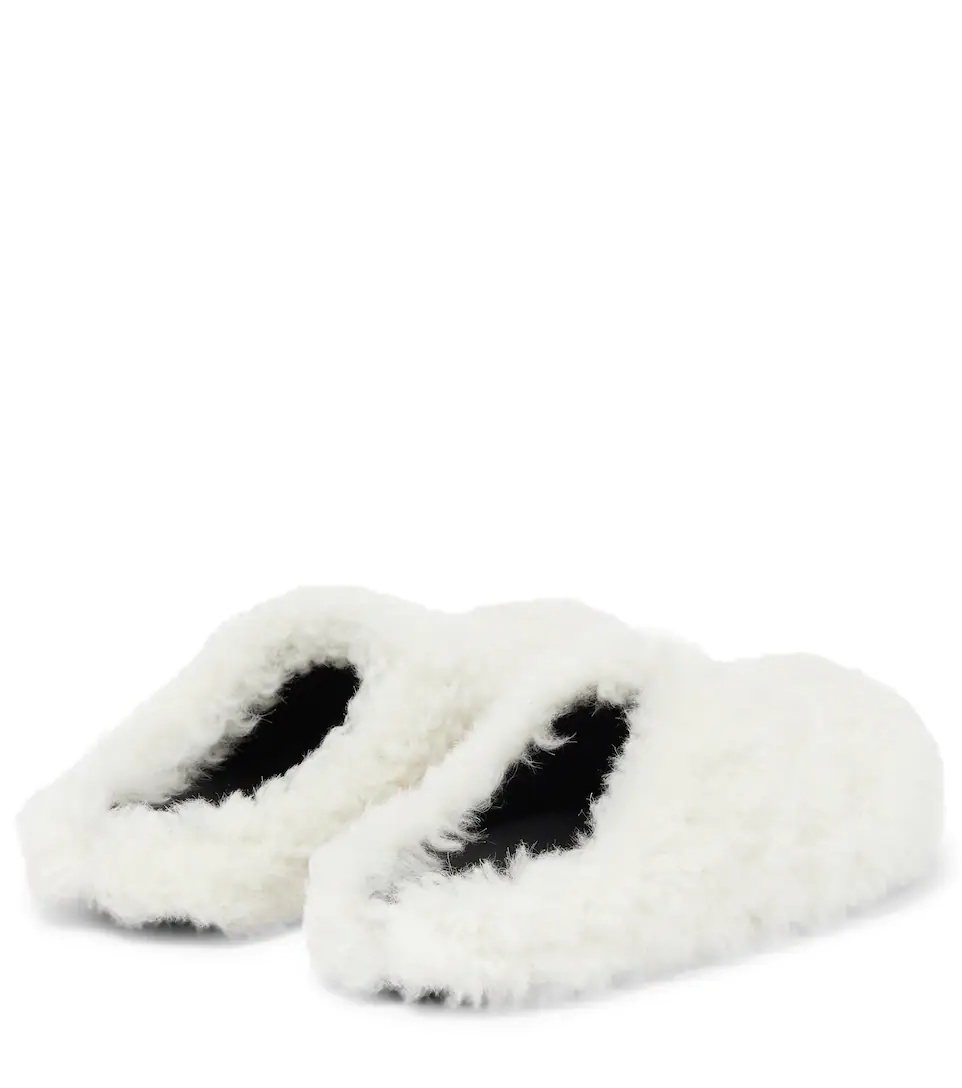 Sabot shearling slippers - 3