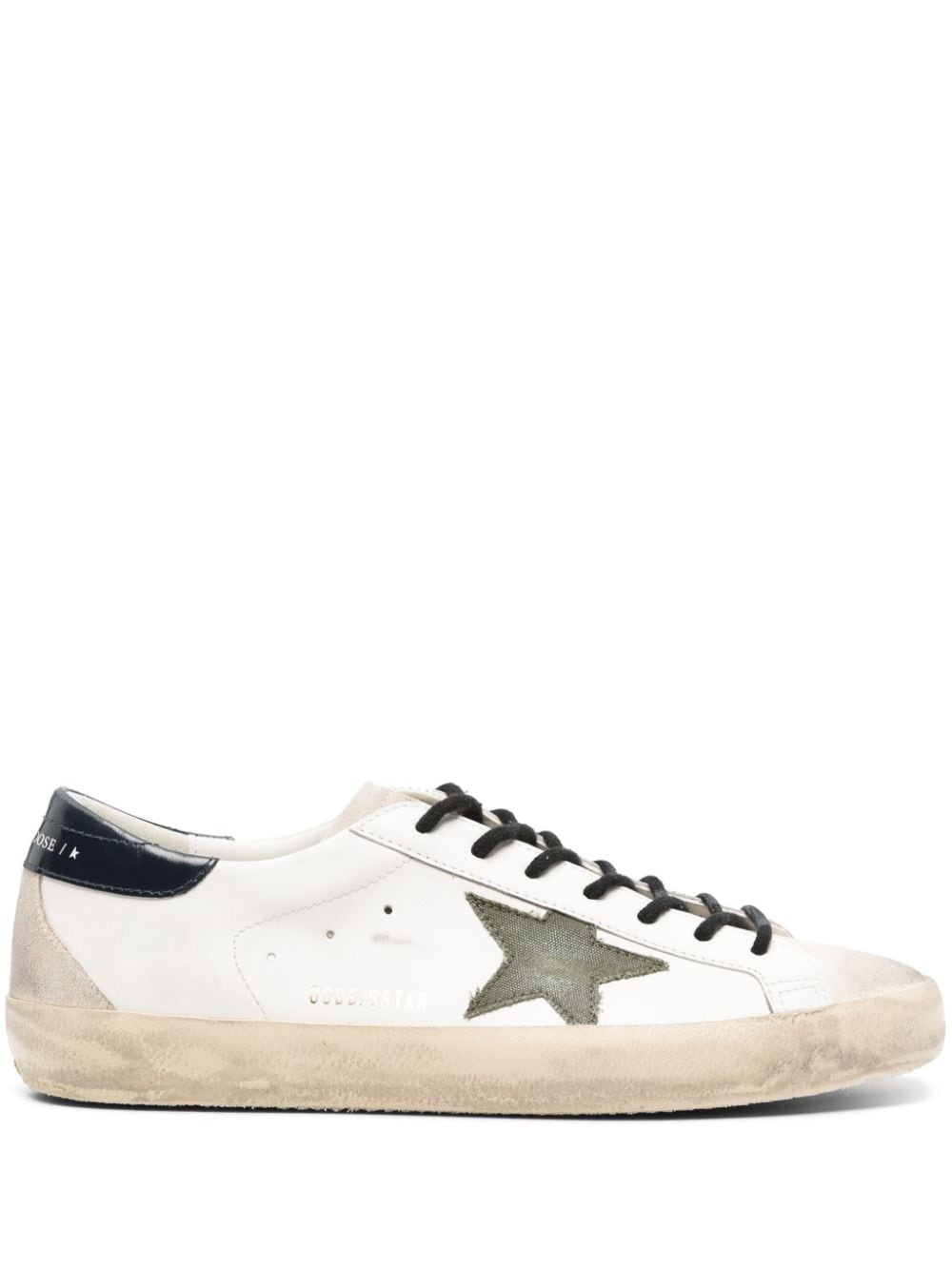 Super-Star distressed leather sneakers - 1