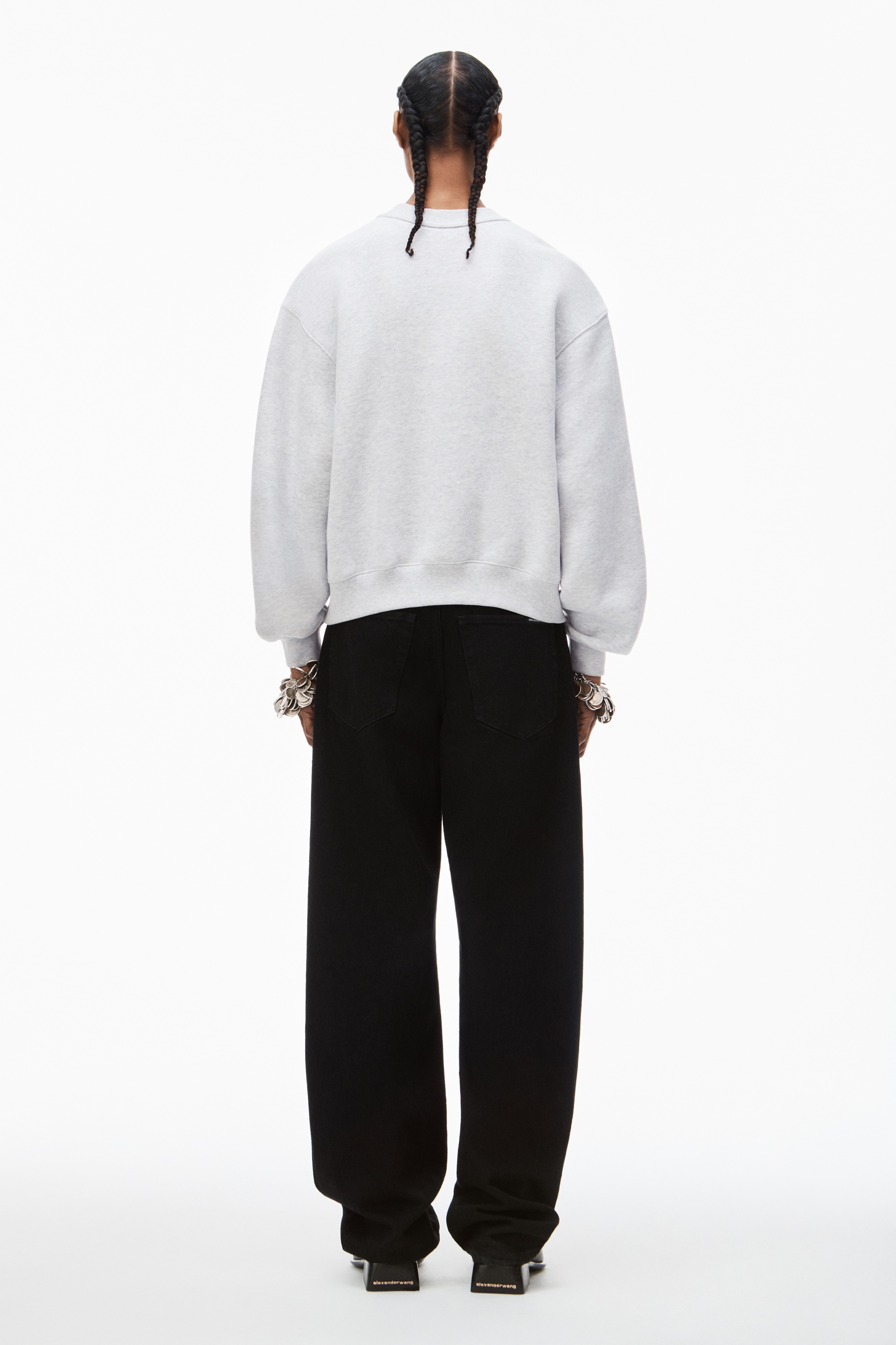 PUFF LOGO SWEATSHIRT IN STRUCTURED TERRY - 4