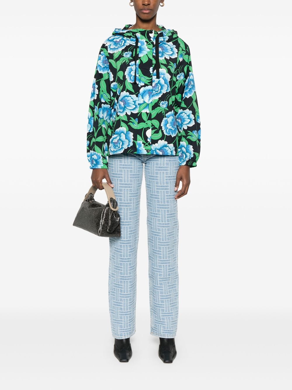 Kenzo Peonies-print windbreaker - 2