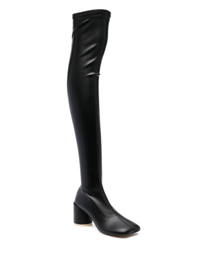 MM6 Maison Margiela Anatomic 80mm faux-leather thigh-boots outlook