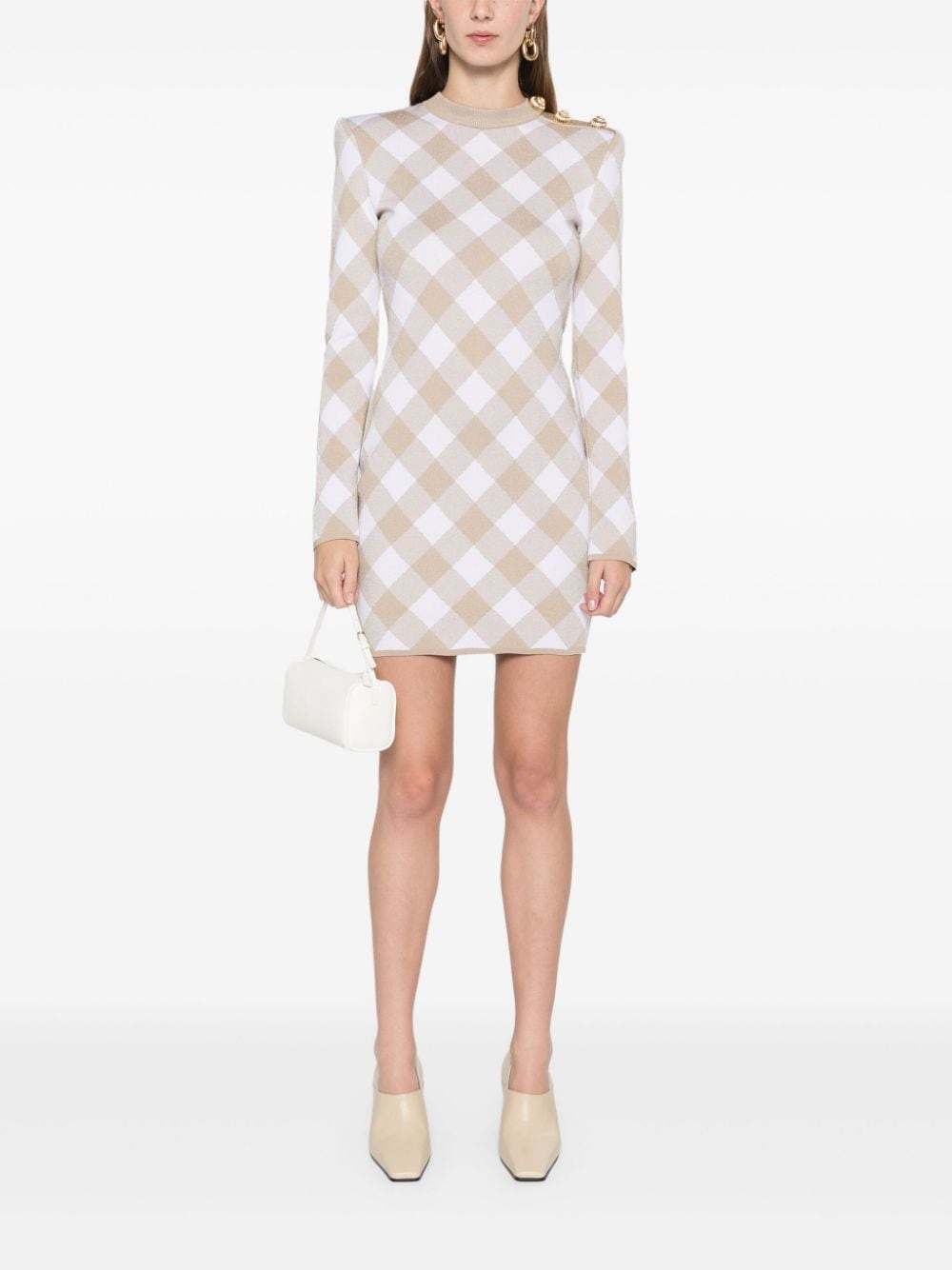 checked mini dress - 2