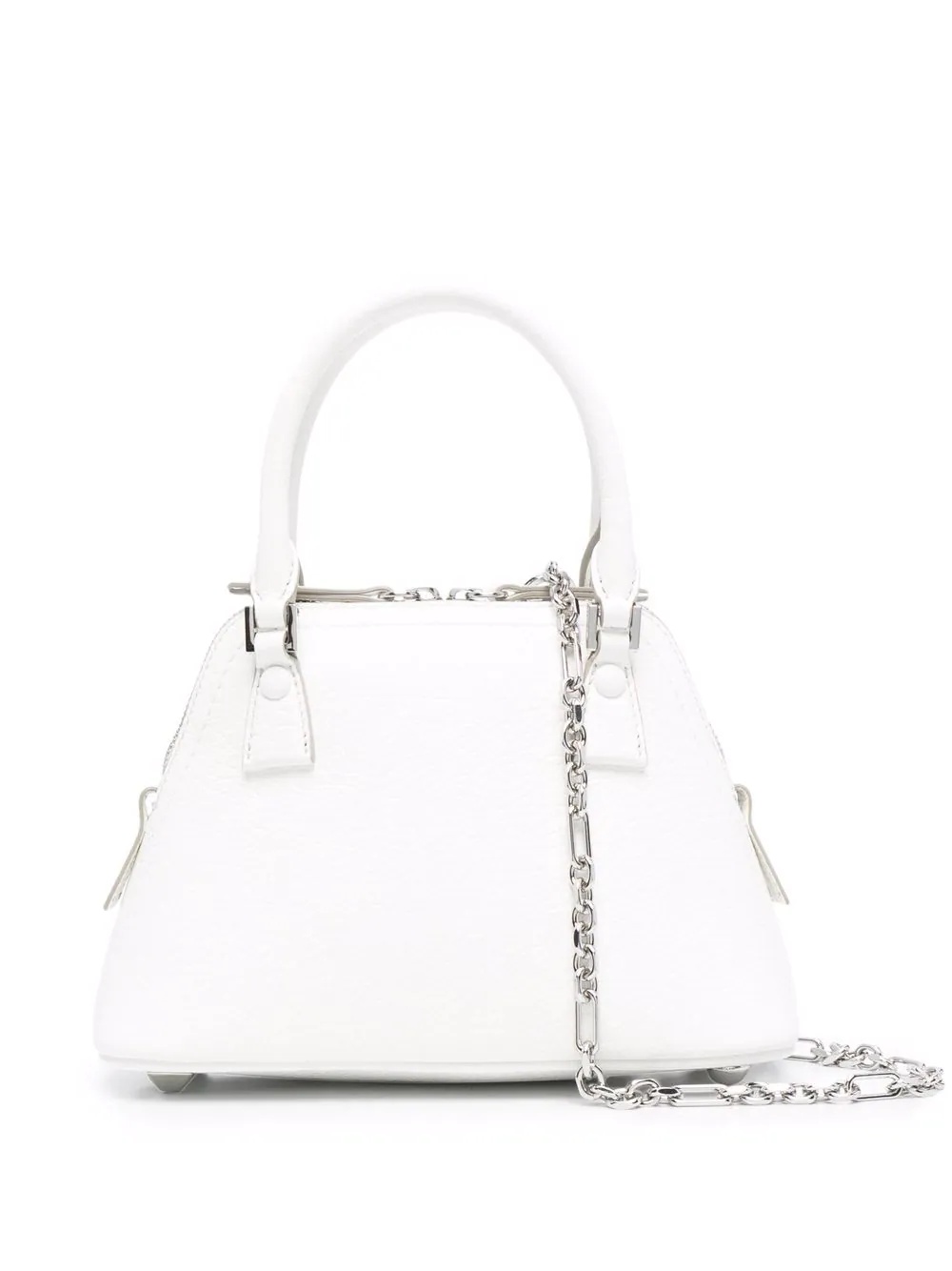 logo-patch leather tote bag - 1