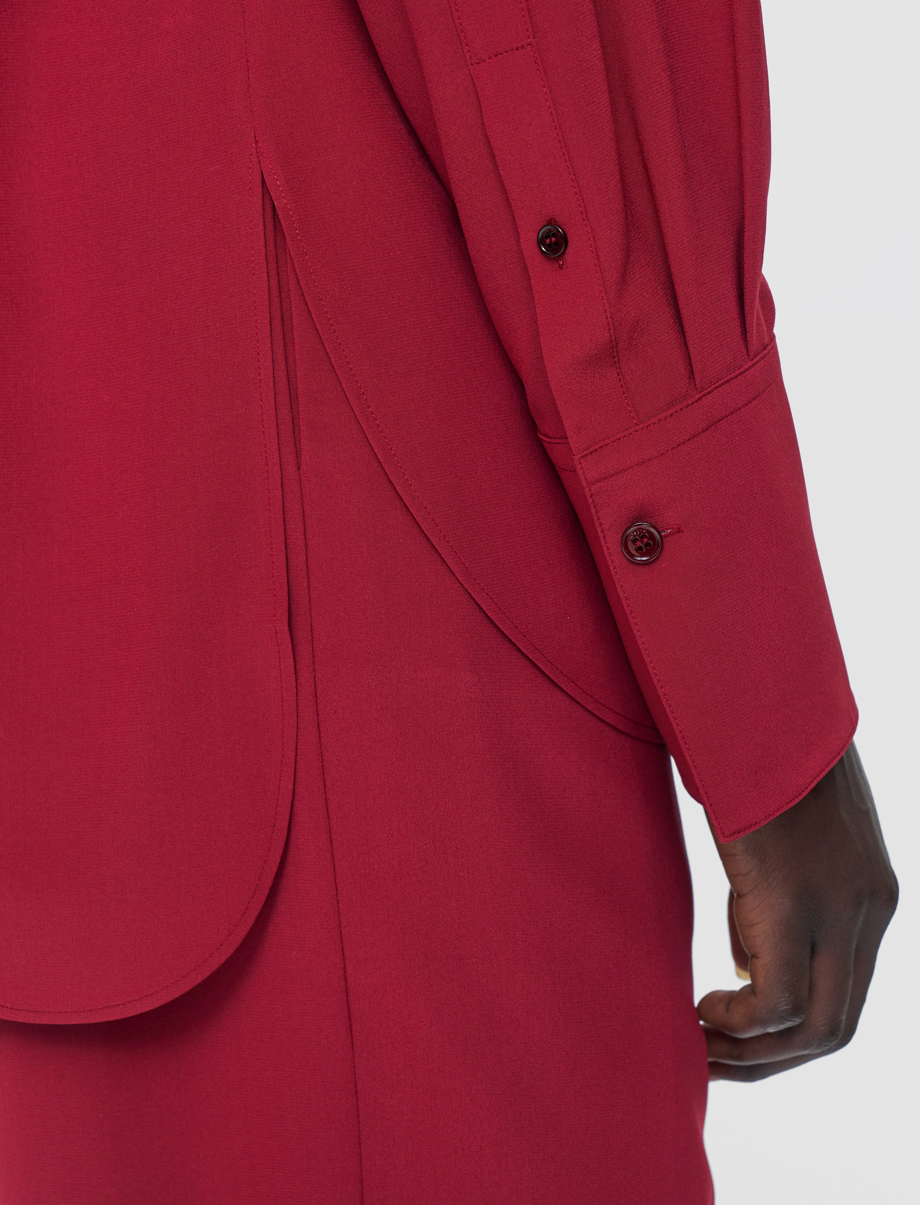 Joe Crepe de Chine Silk Blouse - 5