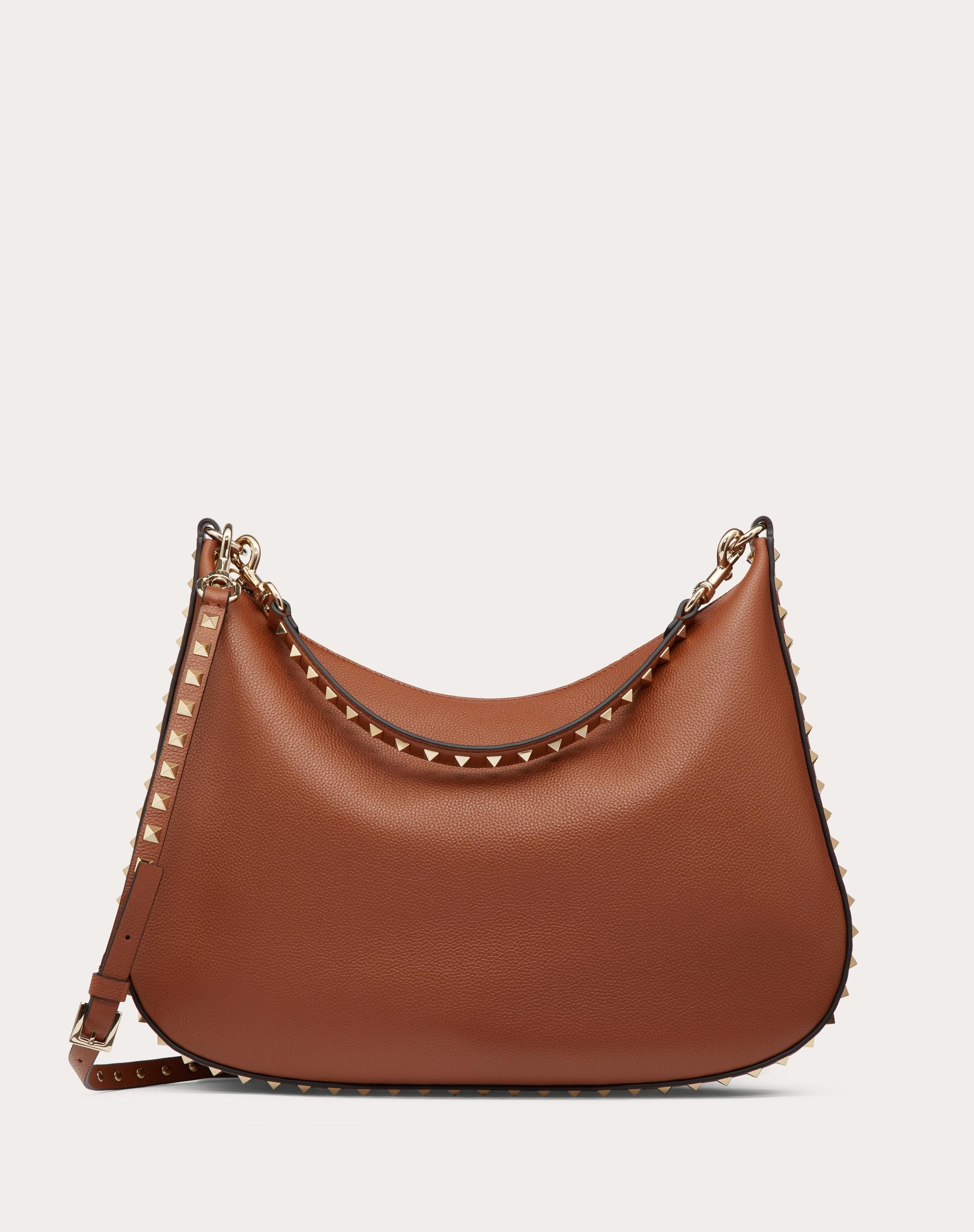 ROCKSTUD HOBO BAG IN GRAINY CALFSKIN - 1