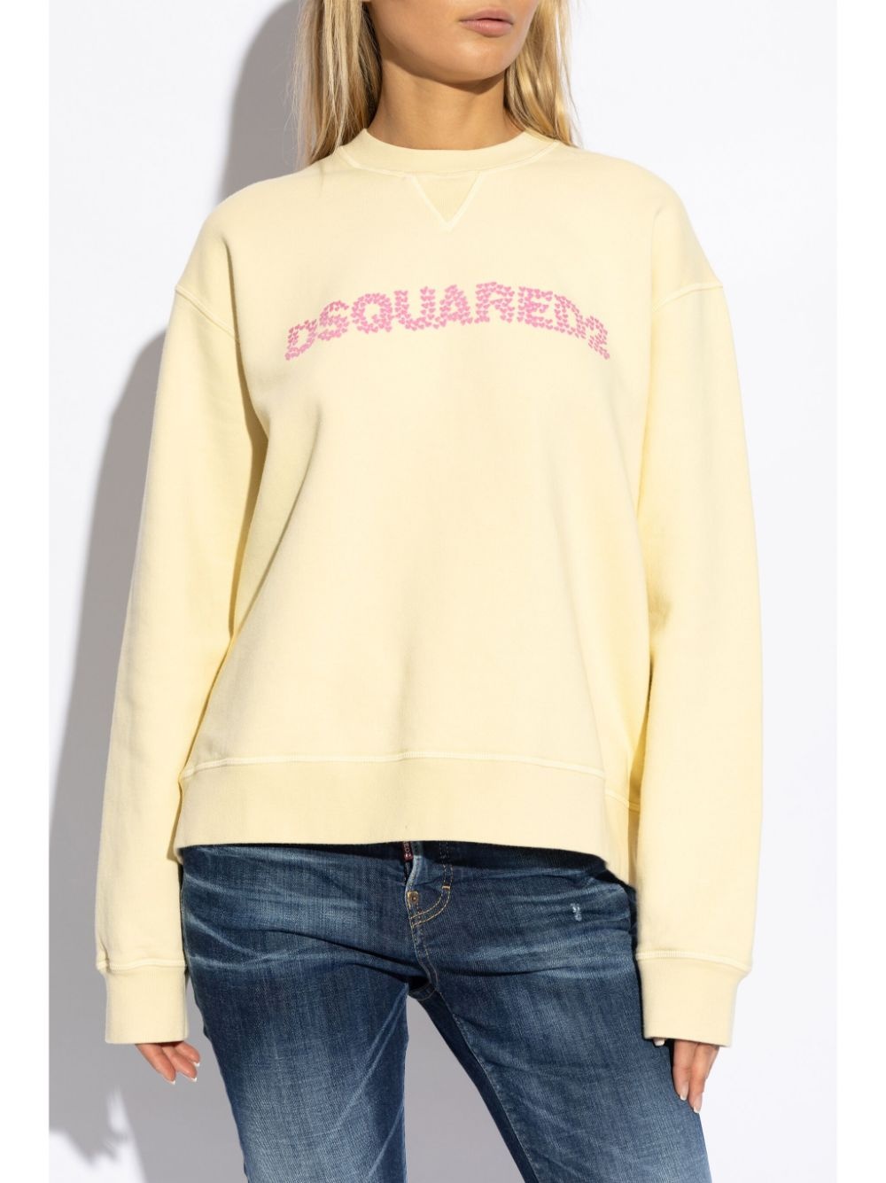 embroidered-logo sweatshirt - 3