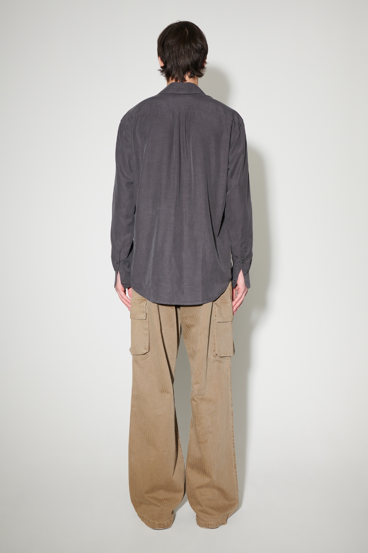 Initial Shirt Ash Grey Liquid Lyocell - 6