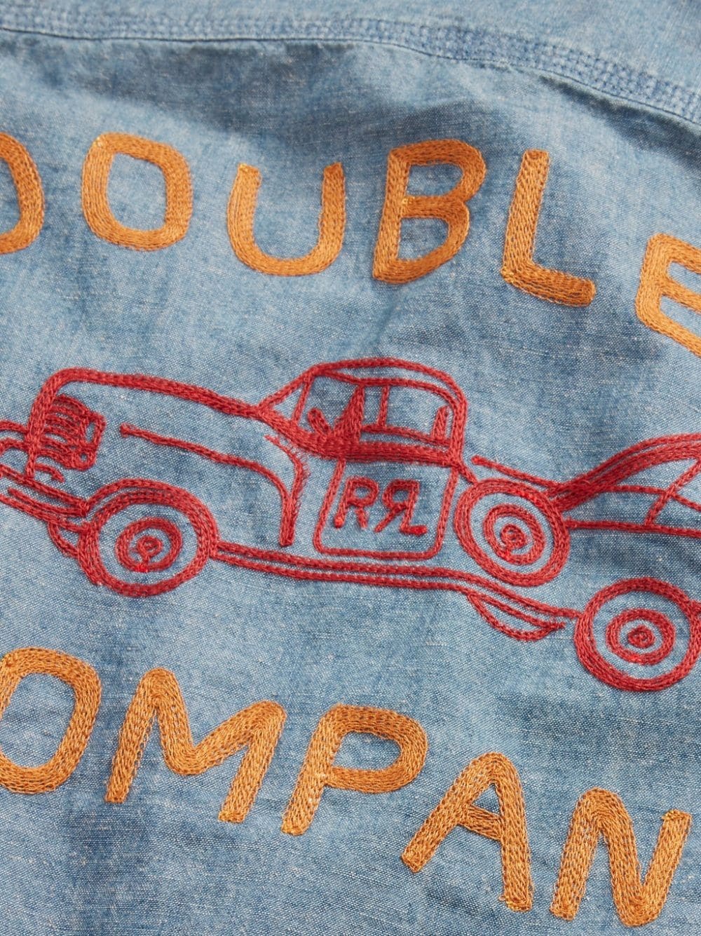 appliquÃ© chambray shirt - 5