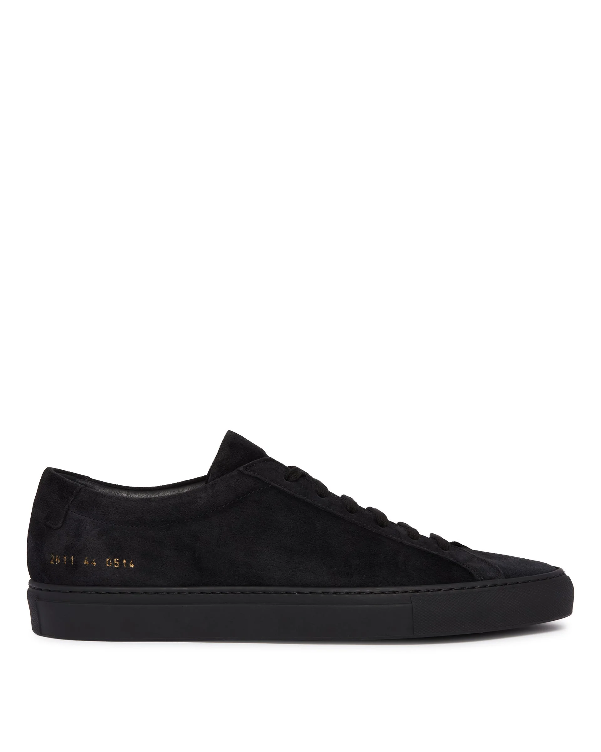 Black Suede Original Achilles Low Sneakers - 1