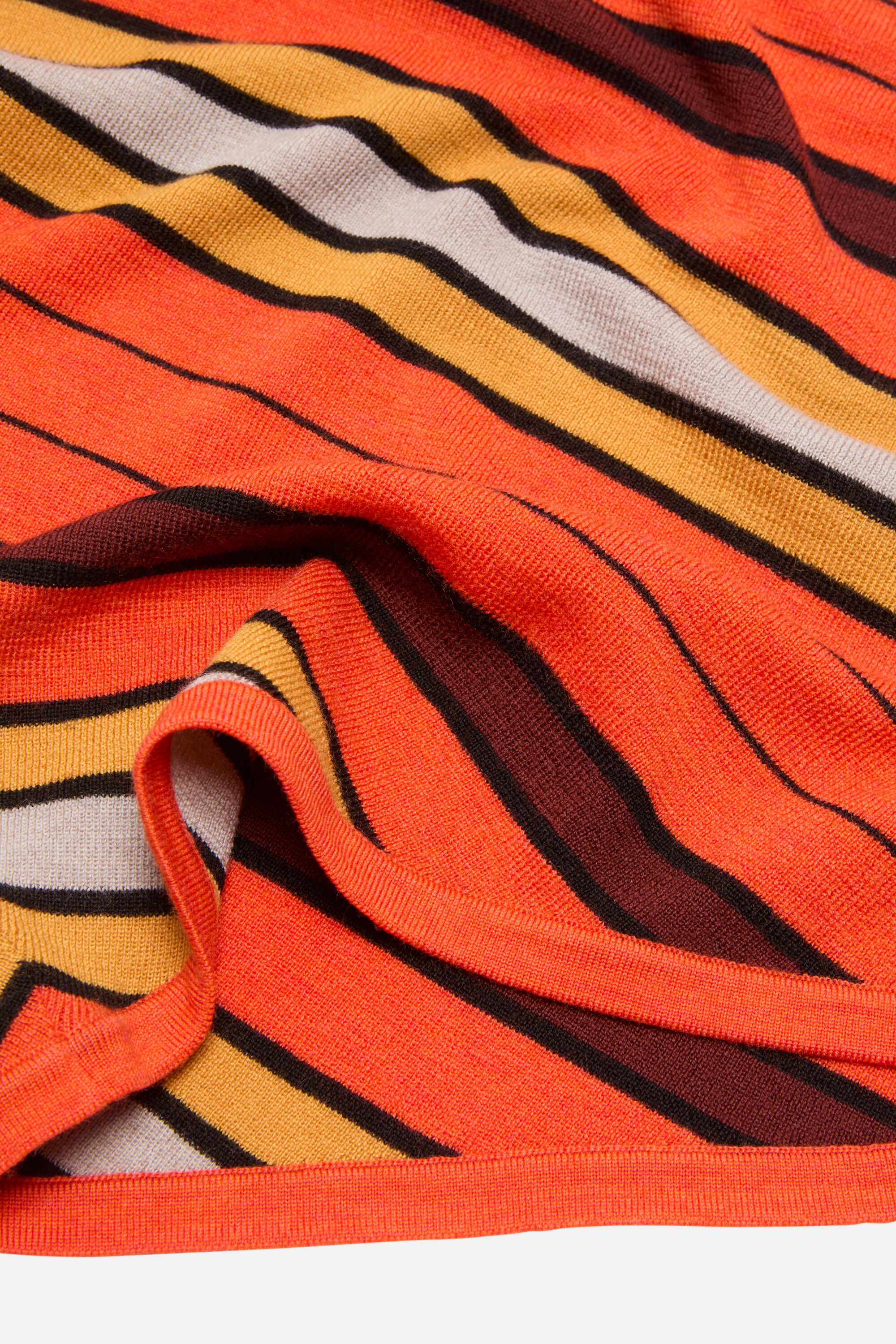 Wool polo knit - Multi orange - 5
