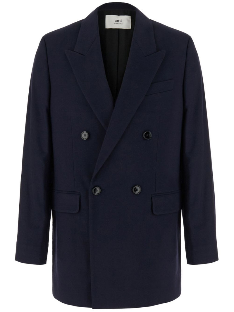 double-breasted virgin-wool blazer 1