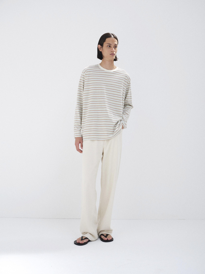 AURALEE GRADIENT STRIPE JERSEY L/S TEE outlook