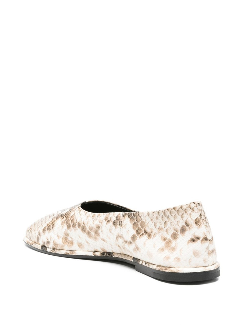 Suri snake-print flat pumps 3