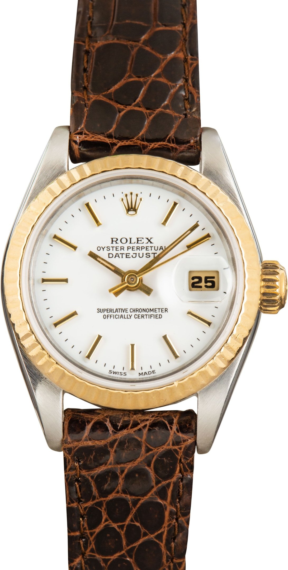Rolex Ladies Datejust 69173 White Dial - 1