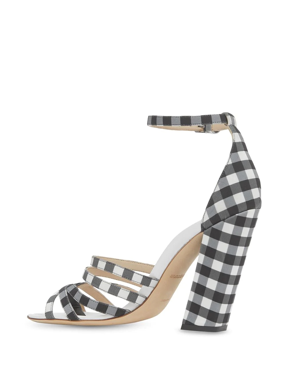 split-toe gingham sandals - 3