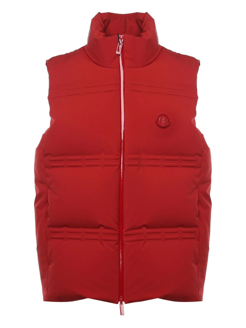 logo-patch padded jacket 1