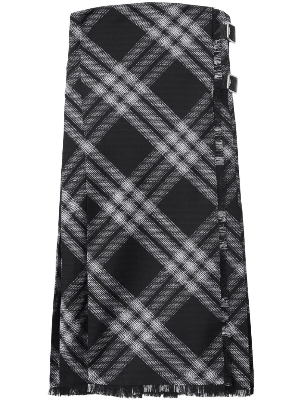 checked wrap minidress - 1