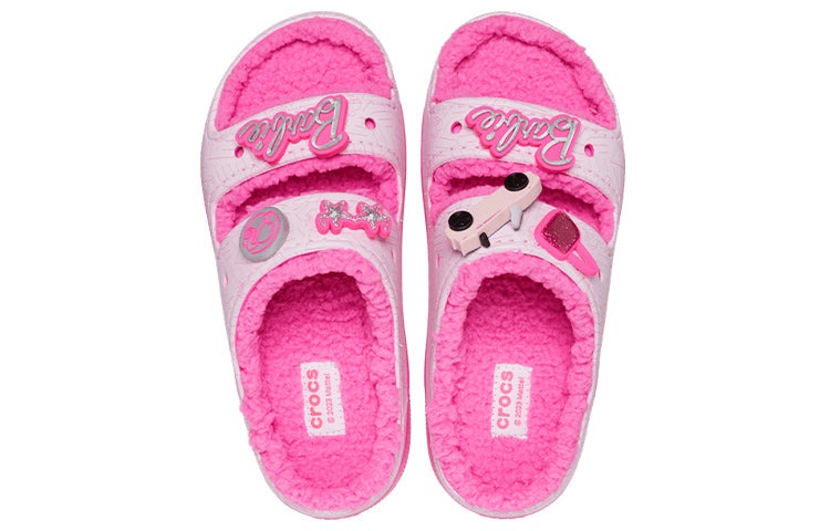 Crocs Classic Cozzzy Sandal x Barbie 'Electric Pink' 208883-6QQ - 3