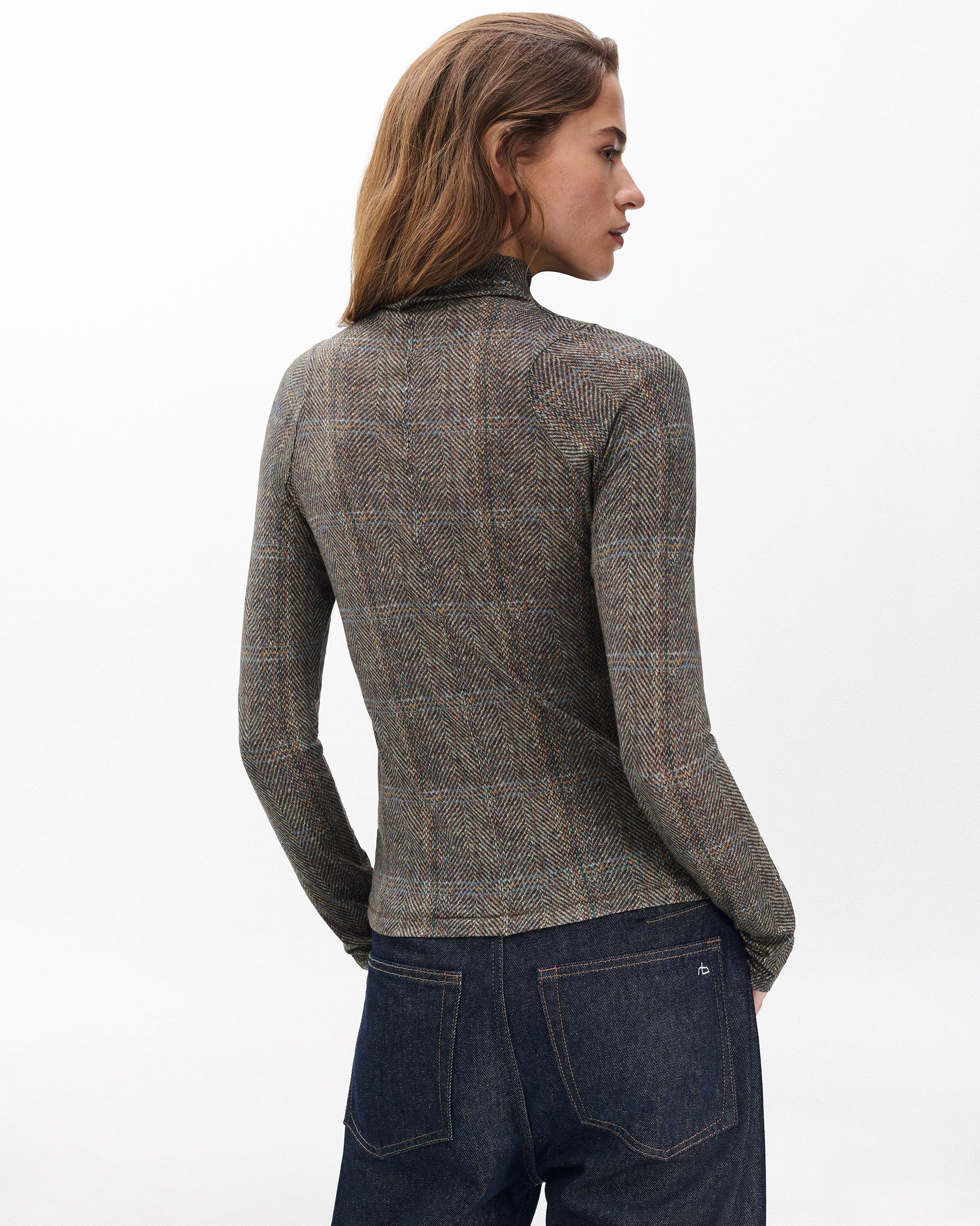 Shaw Plaid Turtleneck Tee - 7