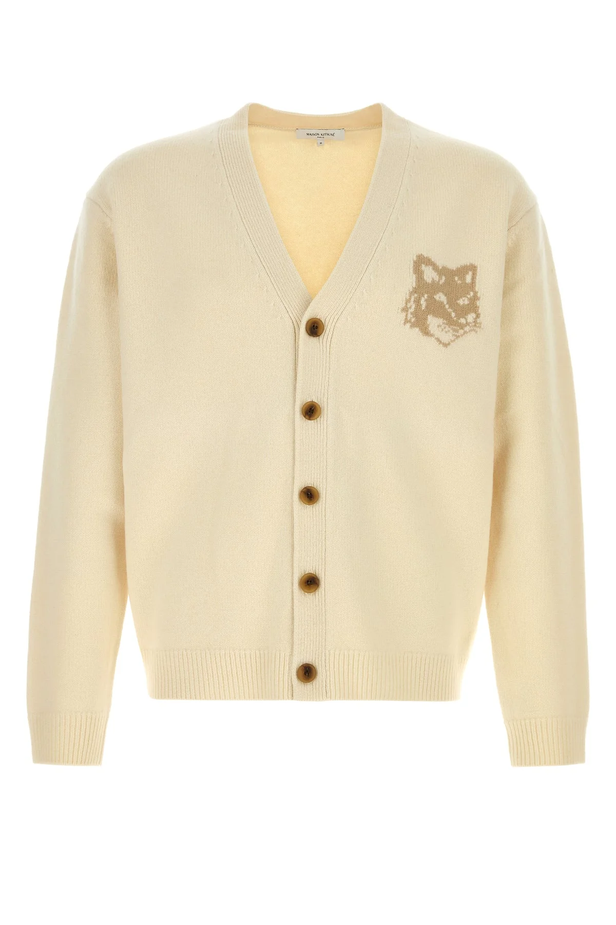 Cream wool cardigan - 1