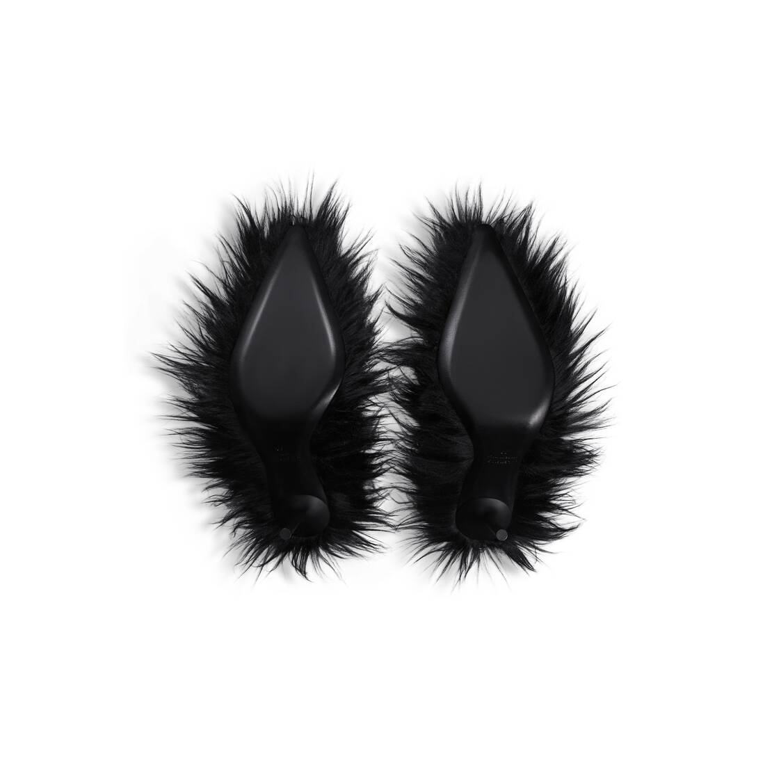 Women's Flex Fur 110mm Pump  in Black - 6