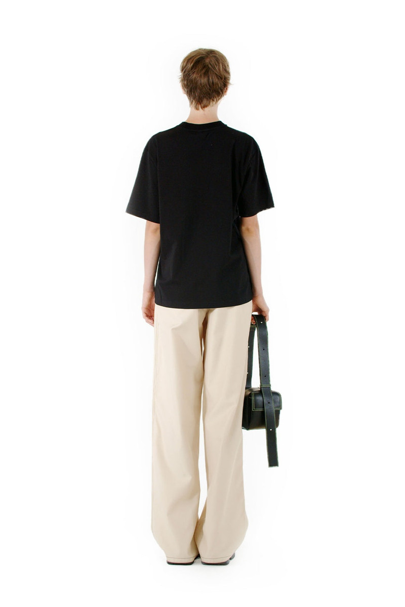 SUNNEI FLOWER BOUQUET PRINT T-SHIRT / black outlook