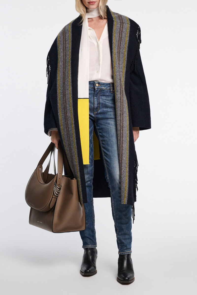 DOROTHEE SCHUMACHER STRIPED COMFORT coat outlook