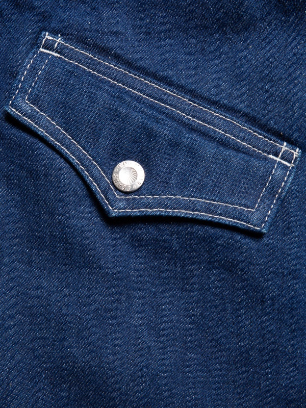 Elvy Western Denim Skirt Blue - 7