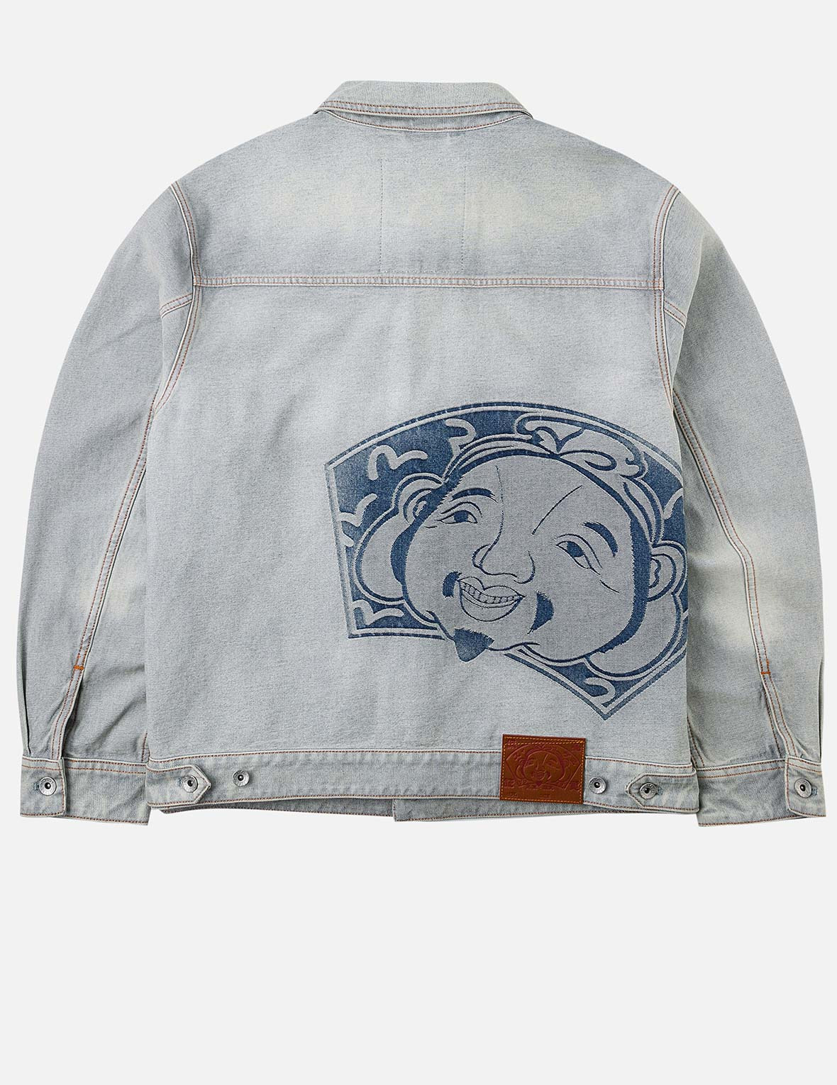 Godhead Jacquard Relax Fit Denim Jacket - 3