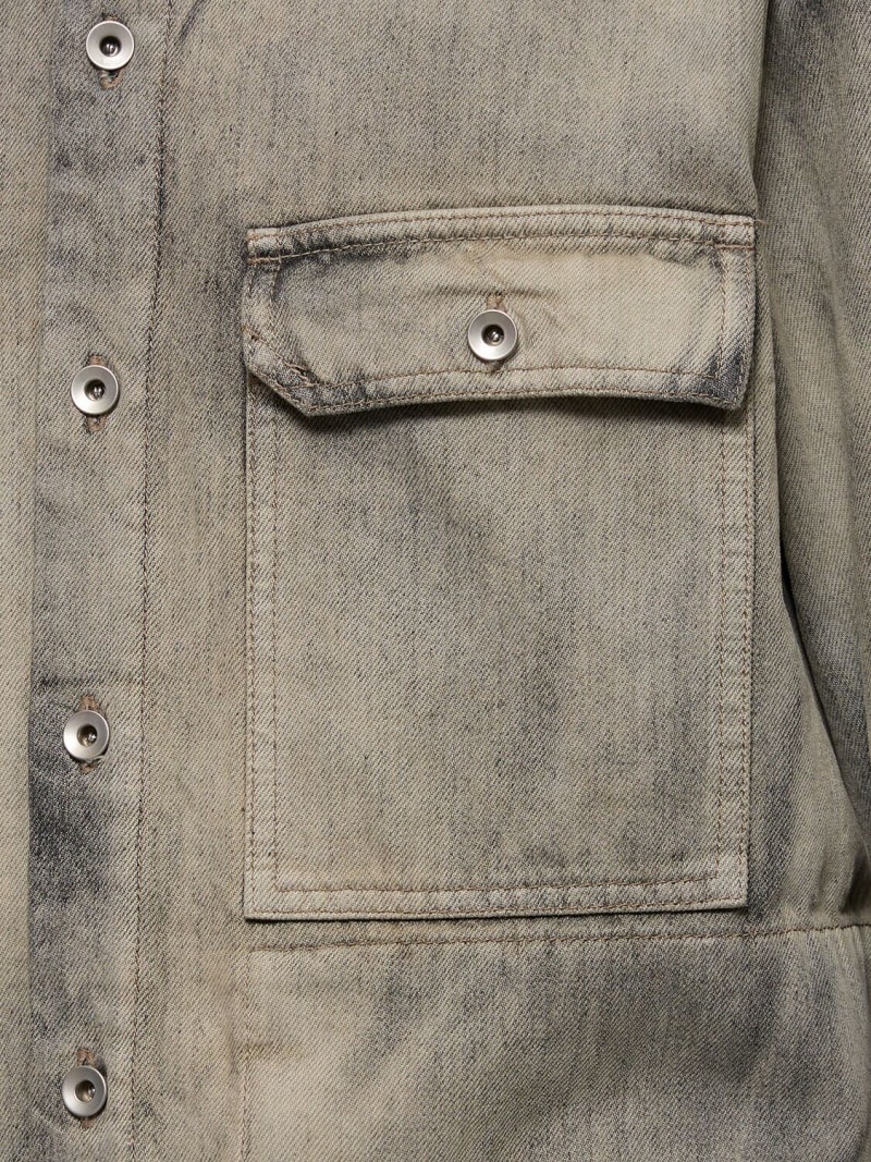 Outershirt fringed denim jacket - 4