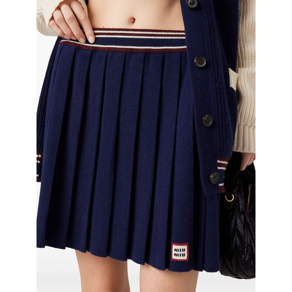 Miu Miu Blue Skirts - Pleated Skirts Women - 5