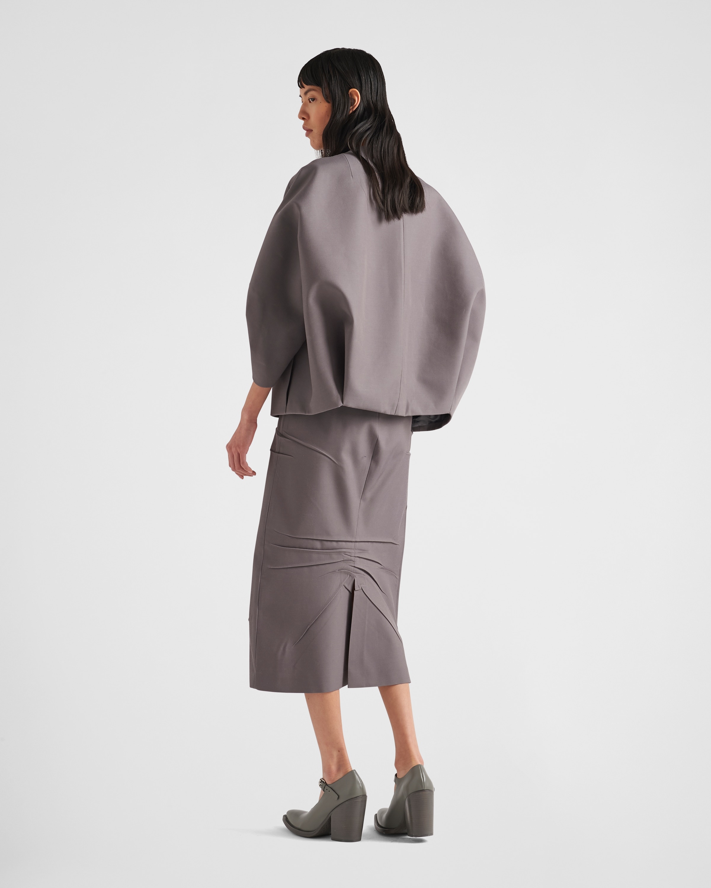 Gabardine midi-skirt - 5