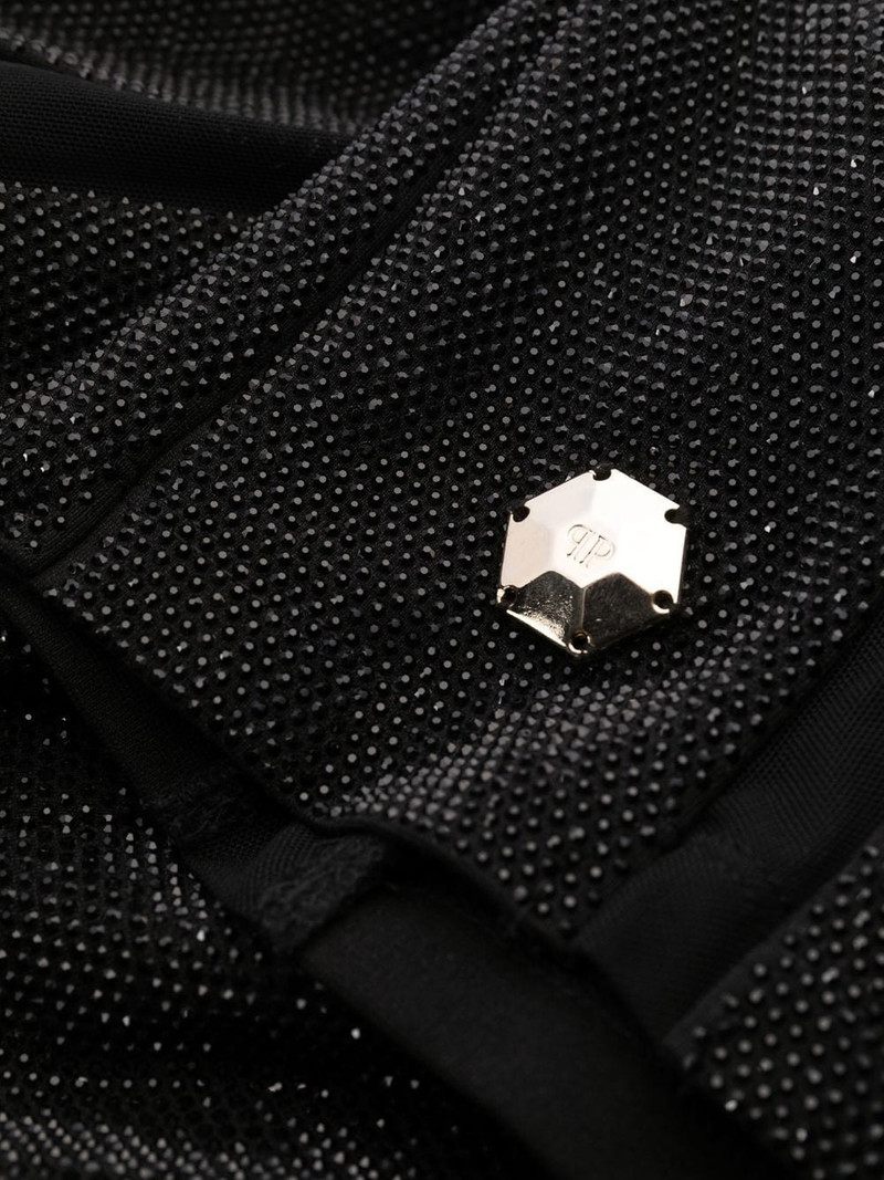 crystal-embellished panelled dress 6