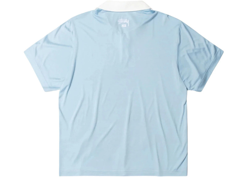 Stüssy Stussy x Wales Bonner Silk Polo Blue outlook
