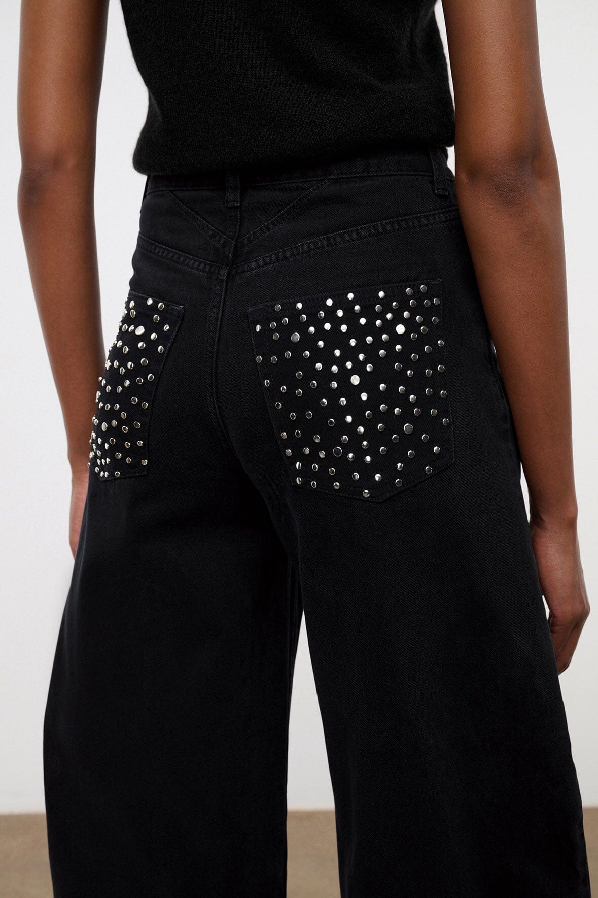 STAUD JACKSON BARREL JEAN BLACK - 2