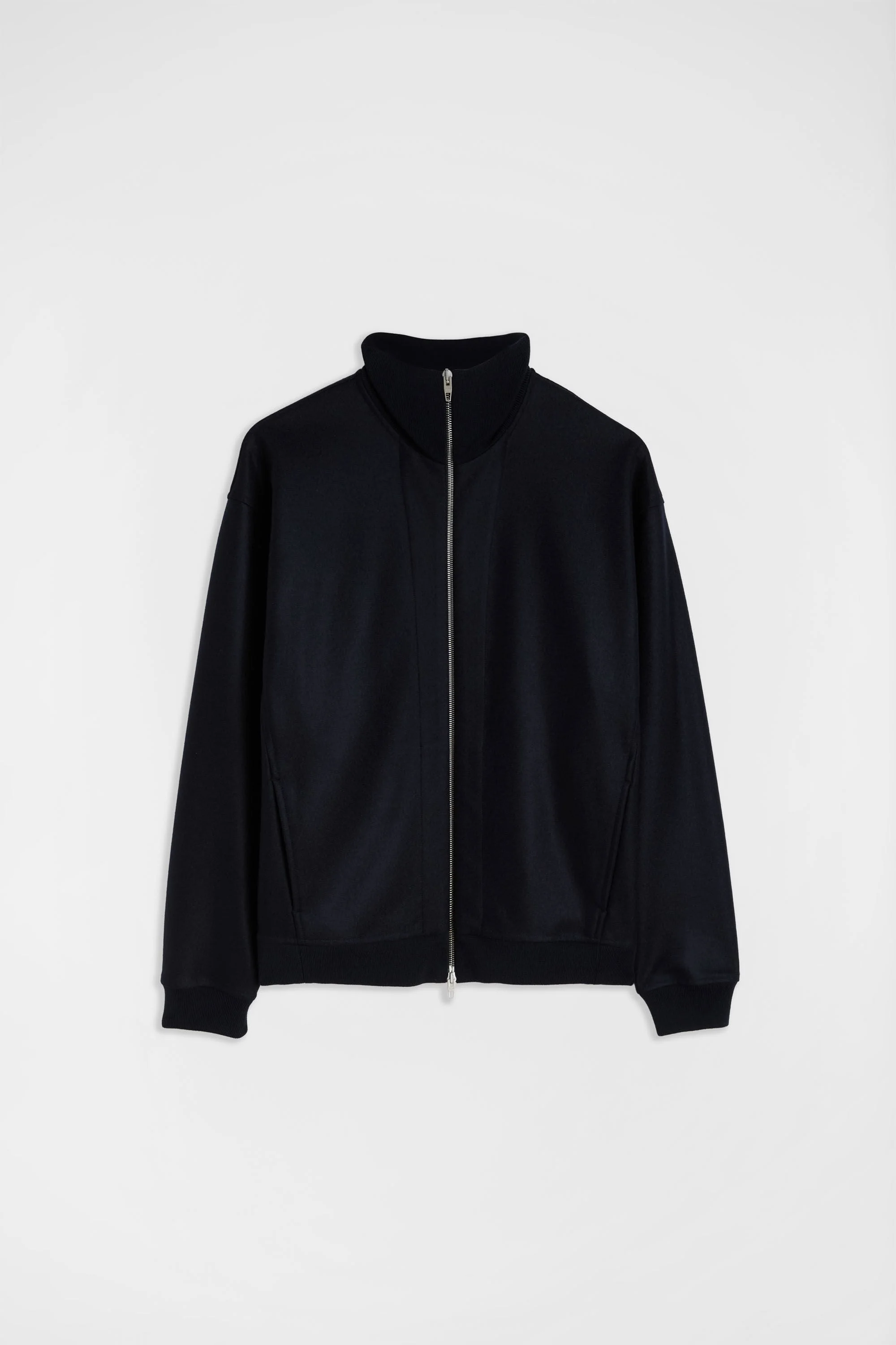 Wool Melton Zip-Up Jacket - 1